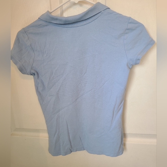 (1565) Old Navy Girls Light Blue Polo Shirt,  Size: Large (10/12) - Picture 10 of 12